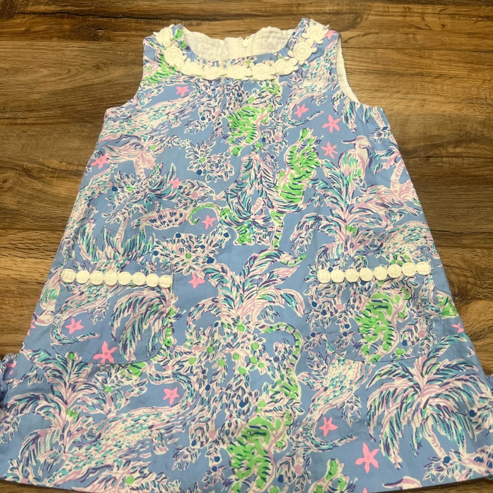 Lilly Pulitzer Pink and Blue Floral Dress